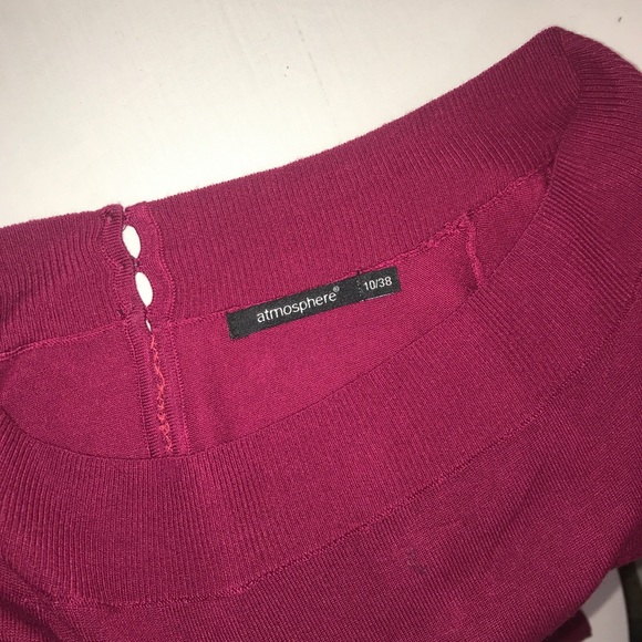 Atmosphere Plumberry MixBlend Full Sleeved Sweater - Picture 14 of 14